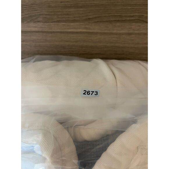 Vtg Y2K Abercrombie & Fitch Waffle Hoodie Pullover Spellout Distressed Men's L* - Picture 16 of 16